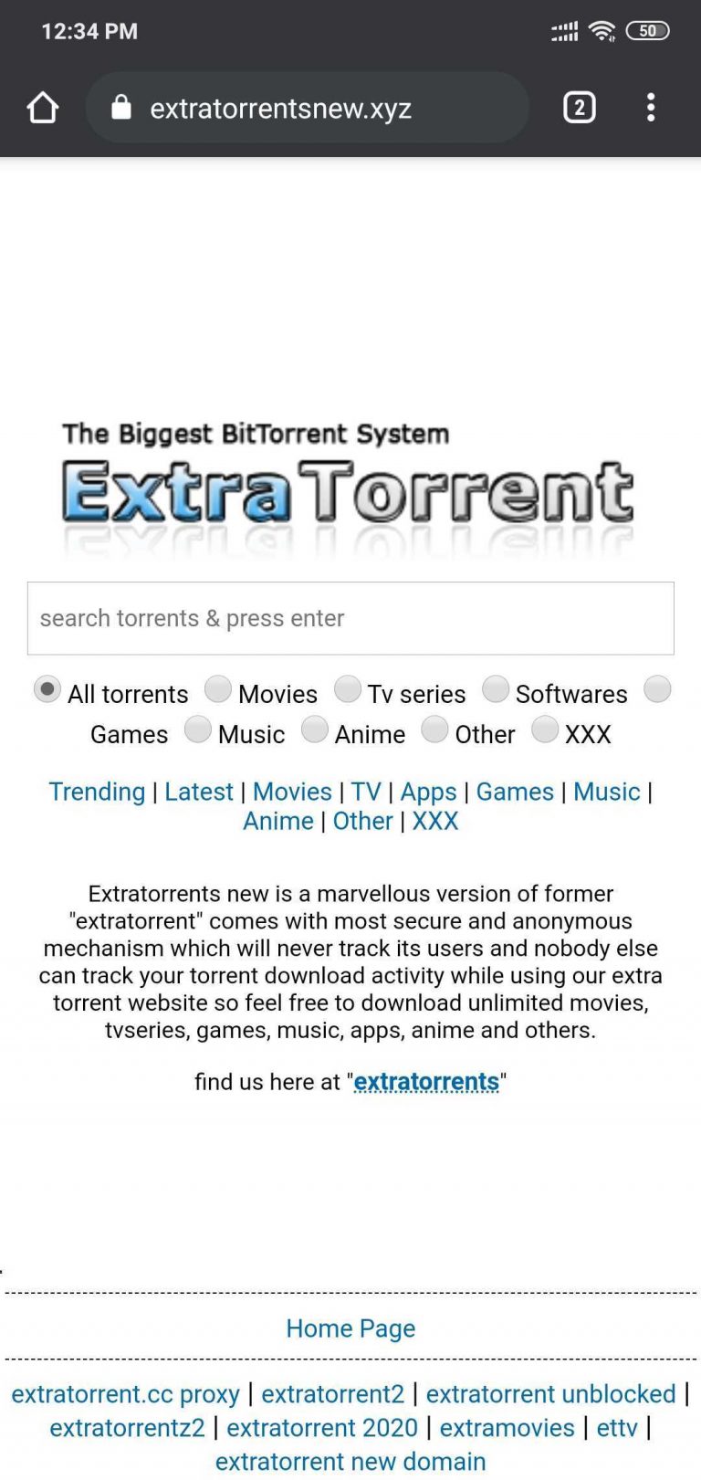 extra torrent software